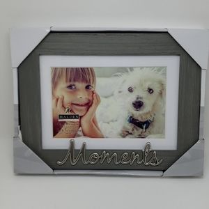 Malden Accents - Malden 4x6 matted Picture Frame Gray & Silver NWT Malden Accents - Malden 4x6 matted Picture Frame Gray & Silver NWT